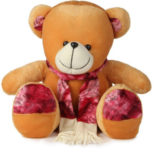 Deals India Brown Mufler Bear - 40 cm