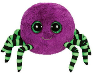 Ty Beanie Boos Crawly Halloween Spider Purple