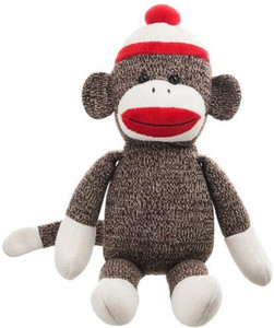 sock monkey stuffed animal