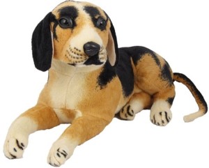 Deals India Imported Sitting Dog Stuffed Soft Toy  - 47 cm