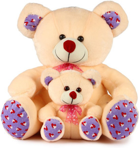 PIST Soft Toys Gift Mother Baby Teddy Bear Pink Color - 45 cm
