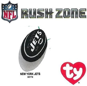 TY Beanie Babies Nfl Rz New York Jets Football Plush