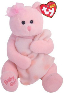 Ty Ba Girl Bear With Blanket