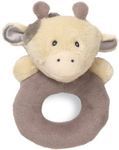 Gund Baby Ring Rattle, Golly Giraffe Grey, 6