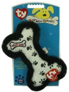 TY Beanie Babies Bow Wow Beanies Paw Prints The Bone