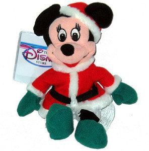 Disney Minnie Santa 1997 Mini Bean Bag Plush