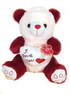 Tickles I Love You Heart Teddy With Rose - 35 cm