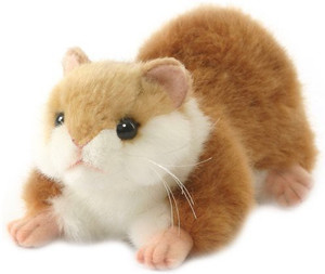 Hansa Plush Lying Brown Hamster 7