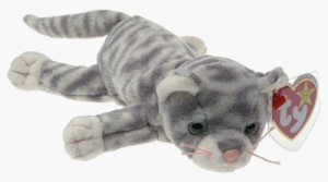 Ty Beanie Baby - SILVER the Cat  - 25 inch
