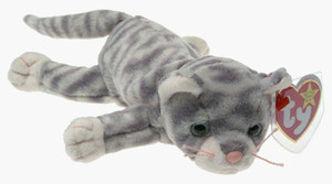 Ty Beanie Baby - SILVER the Cat - 25 inch
