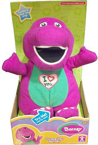 Toy Island I Love You Barney Plush