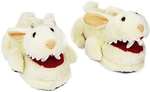 Toy Vault Rabbit With Big Pty Teeth Slippersfits Ages 14+