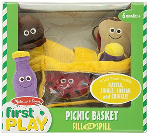 MELISSA DOUG Deluxe Picnic Basket Fill Spill Soft Baby Toy 25 inch Deluxe Picnic Basket Fill Spill Soft Baby Toy Buy Plush Figures toys in India