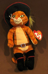TY Beanie Babies Puss In Boots The Cat (Dvd Exclusive)