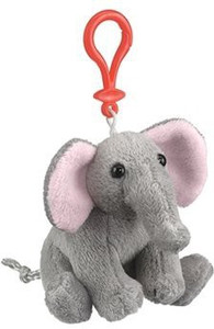 Wildlife Artists Elephant Plush Elephant Stuffed Animal Backpack Clip Toy Keychain WildLife Hanger - 20 inch