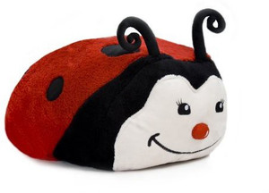 Comfy Critters Lily The Ladybug Huggable Hooded Plush Blanketred