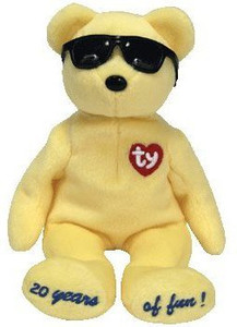 Ty Beanie Ba Summertime Fun The Bear (Yellow Los Angeles Gift