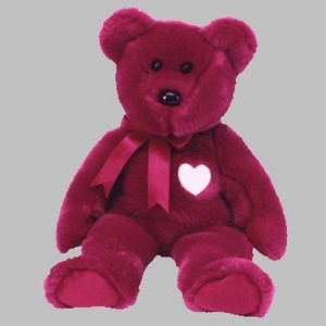 TY Beanie Babies Valentina The Red Bear