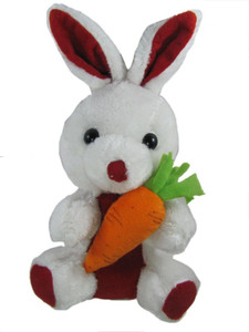 Tickles Rabbit with Carrot - 7 inch