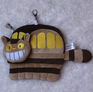 JapanCos Studio Ghibli My Neighbor Totoro Catbus Plush Change Purse