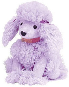 TY Beanie Babies 1 X Demure Purple Poodle Puppy Dog