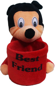 Muren Mickey Stuffed Toy cum Pen Stand 1 Compartment - 15 cm