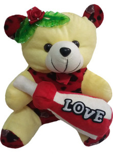 Aparshi Baby with love bottle stuffed soft toy - 35 cm
