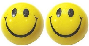 Kosh Smiley Face Squeeze Stress Balls 3 inch (Pack Of 2) - 3 inch