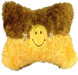 Chinmayi Smiley Double Colored Pillow, For Your Loved Ones.Exteremely Hugable - 40 cm