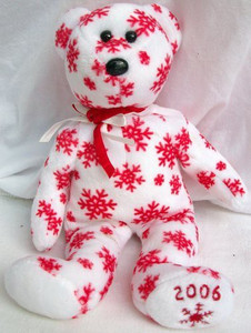 Ty Beanie Ba Snowbelles The Bear (Red Version) (Hallmark Gold