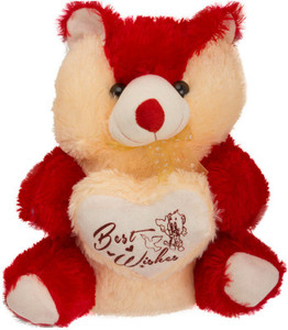 Ktkashish Toys kashish red & cream cute teddy bear 22 inch - 22 inch