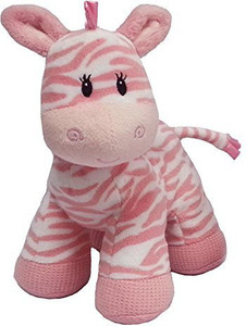 First & Main, Inc. Ba Zebra Pink 8 Inch/Ba Shower/Christening/Newborn/S