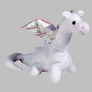 TY Beanie Babies Magic The White Dragon (4Th Gen Hang Tag)