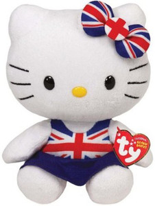 TY Beanie Babies Hello KitUnion Jack Dress Uk Exclusive