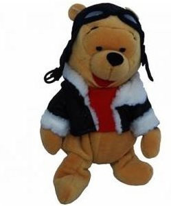 Disney Winnie The Pooh Bean Bag Plush Pilot Pooh