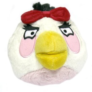 Angry Birds Plush 5Inch Girl White Bird With Sound