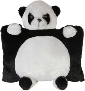 Ktkashish Toys Black & White Soft Cloth Panda Pillow - 15 inch