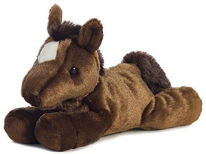 Aurora Plush Chestnut Brown Mini Flopsie Horse 8