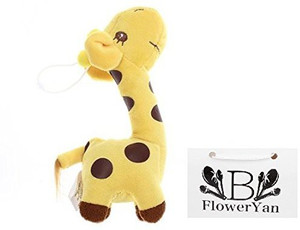 BFlowerYan Ba Kid Children Colorful Soft Plush Dear Giraffes Animal
