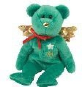 TY Beanie Babies Gift The Bear (Green Version) (Hallmark Gold