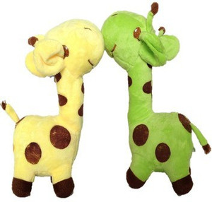 Chinmayi Small Combo Giraffe Soft Toy, Gift Smile To Your Kids - 24 cm