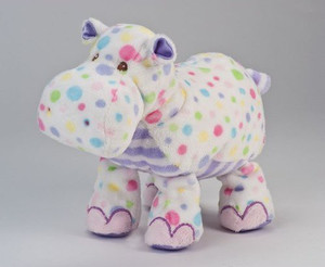 Douglas Cuddle Toys Pastel Dot Hippo Fuzzles 95
