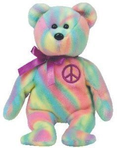 TY Beanie Babies Peace Bear