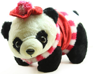 Tickles Panda with A Cap Dress - 26 cm