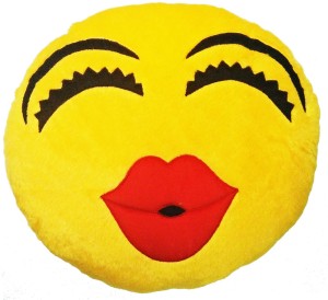 Gold Dust VKI3 Smiley Emoticon Decorative Cushion  - 15 inch