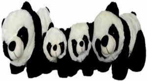 Lata Panda Family Mother Father WITH 2 Cute BABIES  - 70 cm