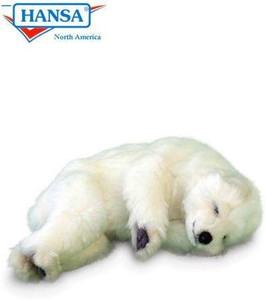 Hansa Sleeping Polar Cub Reproduction 12'' Long Affordable Gift