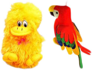 Deals India Musical Duck and Musical parrot combo - 10 cm