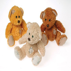 US Toys Teddy Bear With Patches65Inchassorted Colors (Pack Of 12)