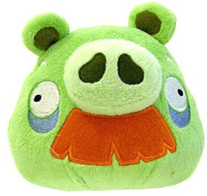 Angry Birds 8 Inch Deluxe Plush Grandpa Pig With Moustache